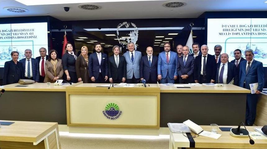 İstanbul Boğazı Belediyeler Birliği &Uuml;yeleri Sarıyer&rsquo;de Toplandı