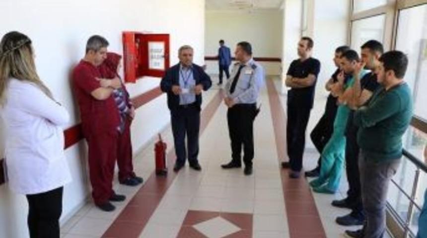 Hastanede Deprem Yangın Eğitimi D&uuml;zenlendi