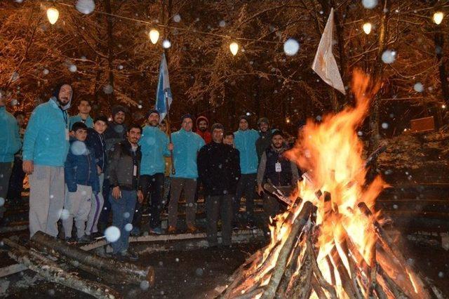 Diriliş Kampında Yılın Son Kar Keyfini Çıkarttılar