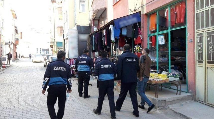 Beyşehir&rsquo;de Kaldırım İşgali Yapan İşyerlerine Ceza