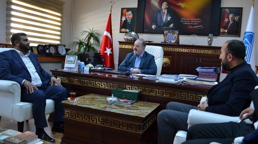 Van K&uuml;lt&uuml;rder&rsquo;den Genel Sekreter Yal&ccedil;ın Ve Başkan &Ouml;zg&ouml;k&ccedil;e&rsquo;ye Ziyaret