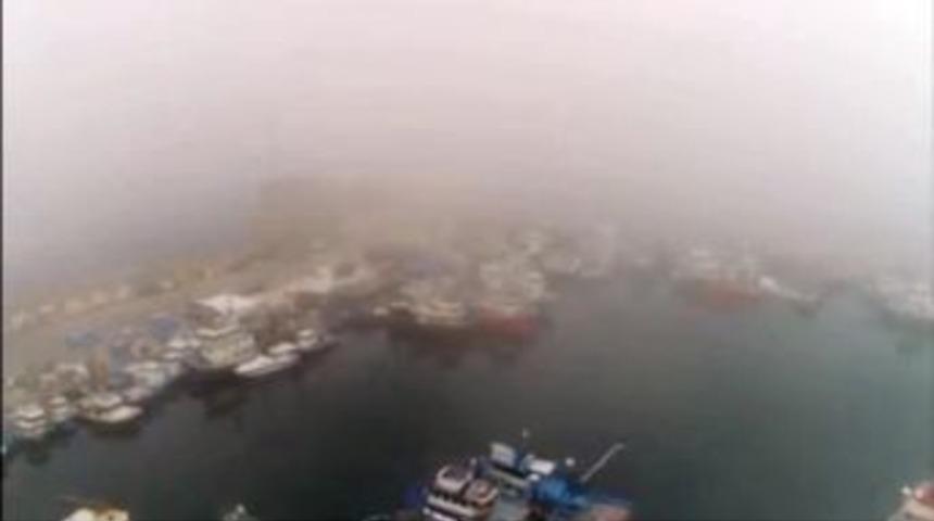 Rumeli Feneri&rsquo;nde Devam Eden Bekleyiş Havdan G&ouml;r&uuml;nt&uuml;lendi