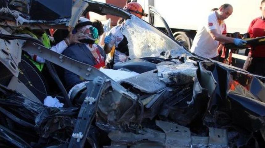 Bolu Dağı T&uuml;neli &Ccedil;ıkışında Kaza 1 Yaralı