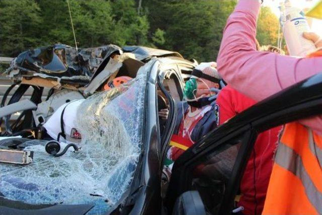 Bolu Dağı Tüneli Çıkışında Kaza 1 Yaralı