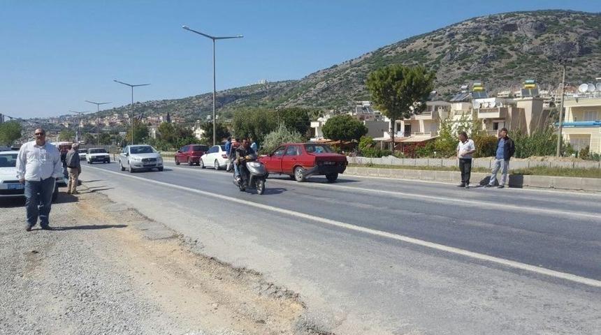 Kuşadası&rsquo;nda Zincirleme Trafik Kazası