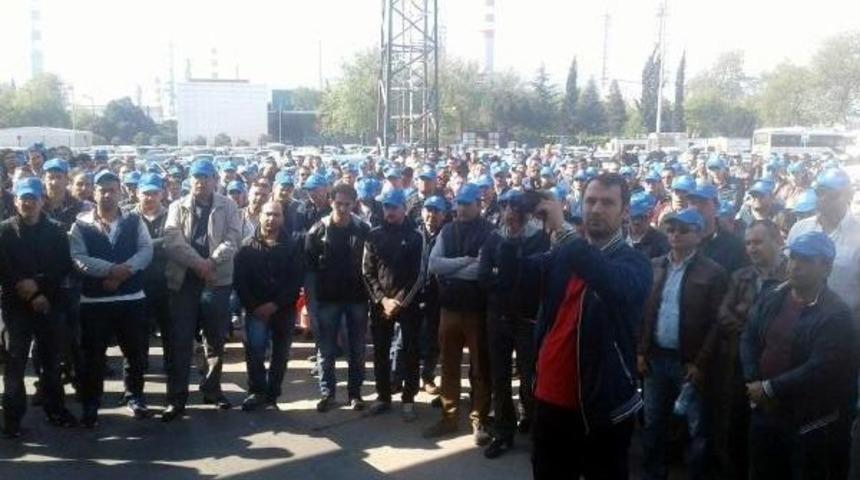 T&uuml;praş'ta Iş&ccedil;iler Eylem Yaptı