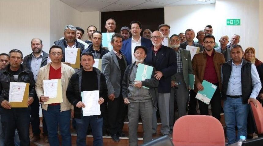 Aksaray&rsquo;da Hamidiye Alacalı Vatandaşlarda Tapu Sevinci