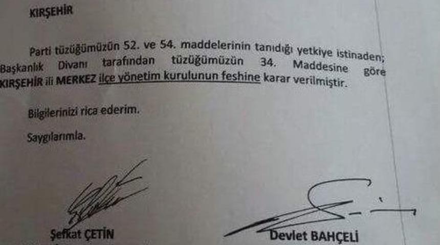 Mhp Kırşehir İl Başkanı Arif Ekici, "3 İlçenin Seçimleri Genel Merkez Tarafından İncelenecek"