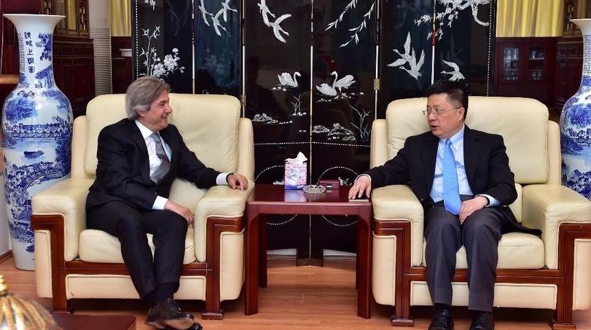 Başkan Demircan, &Ccedil;in Başkonsolosu Qian Bo&rsquo;yu Ziyaret Etti