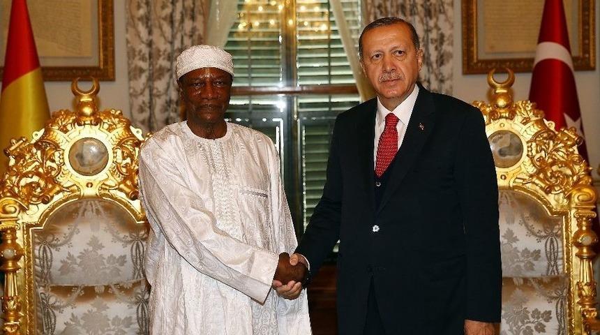 Cumhurbaşkanı Erdoğan, Gine Cumhurbaşkanını Kabul Etti