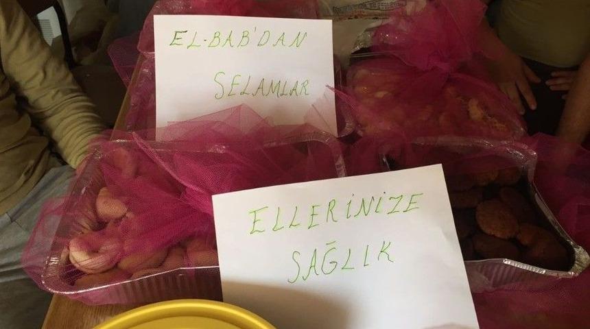 Kilis&rsquo;ten El Bab&rsquo;daki Askerlere Ev Yemeği