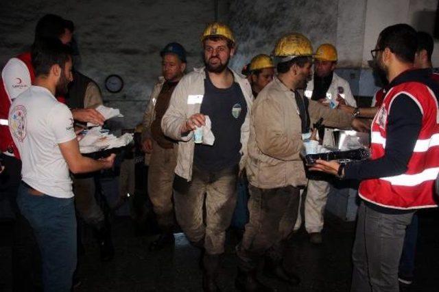 Kızılay'dan Maden Işçilerine Sıcak Karşılama