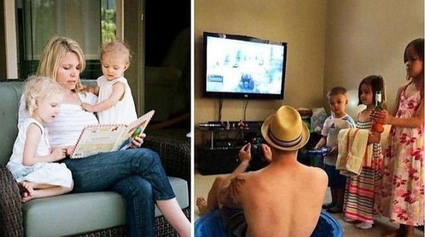 Babalarıyla yalnız kalan &ccedil;ocuklar