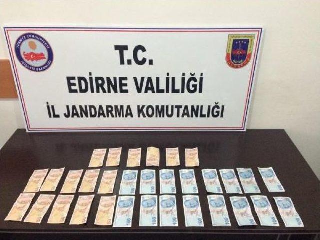 Edirne'de Piyasaya Sahte Para Süren 3 Kişi Yakalandı