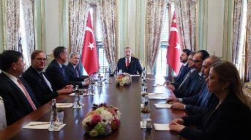 Cumhurbaşkanı Erdoğan Atlantik Konseyi Y&ouml;netim Kurulu'nu Kabul Etti