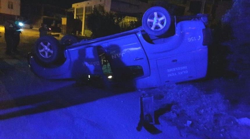 Mut&rsquo;ta Askeri Ara&ccedil; Kaza Yaptı 2 Yaralı