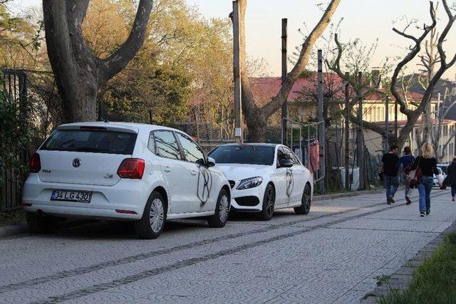 (özel Haber) Hatalı Park Yapan Araçlara Vatandaştan Boyalı Ceza