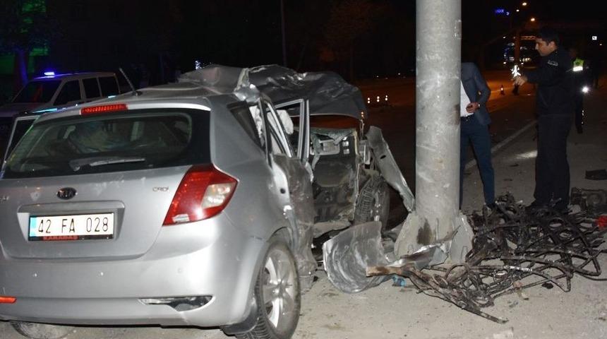 Konya&rsquo;da Trafik Kazası: 1 &Ouml;l&uuml;