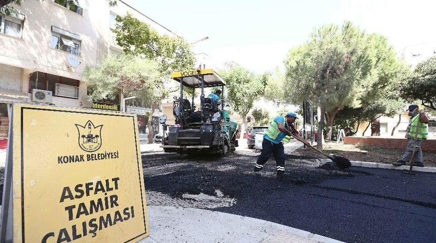 Konak&rsquo;ın Sokaklarına 40 Bin Ton Asfalt