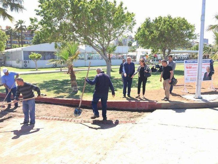 Başkan Seyfi Dingil, Sahil Peyzaj Çalışmalarını Yerinde İnceledi G1