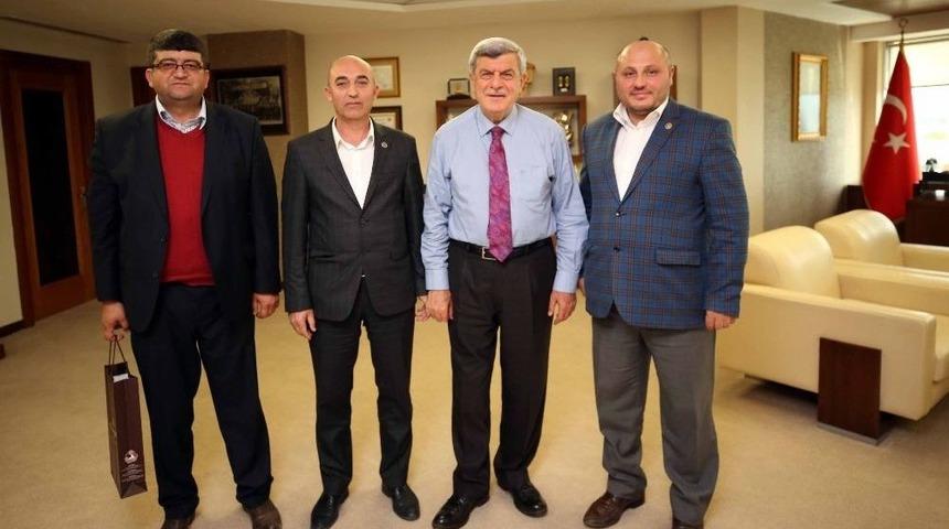 Başkan Karaosmanoğlu, Sağlık-sen Kocaeli Şubesini Ağırladı