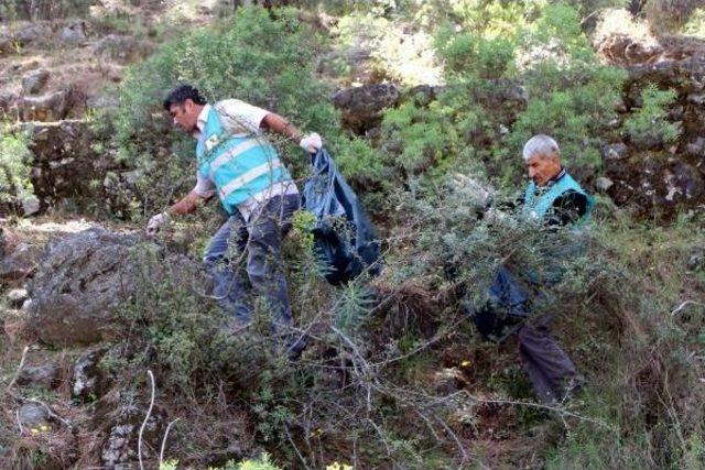 Hükümlüler Tarihi Likya Yolu'nda Çevre Temizliği Yaptı