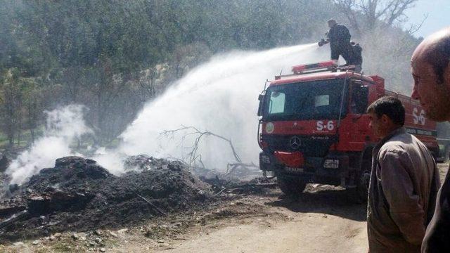 Çorum’da Köy Yangını