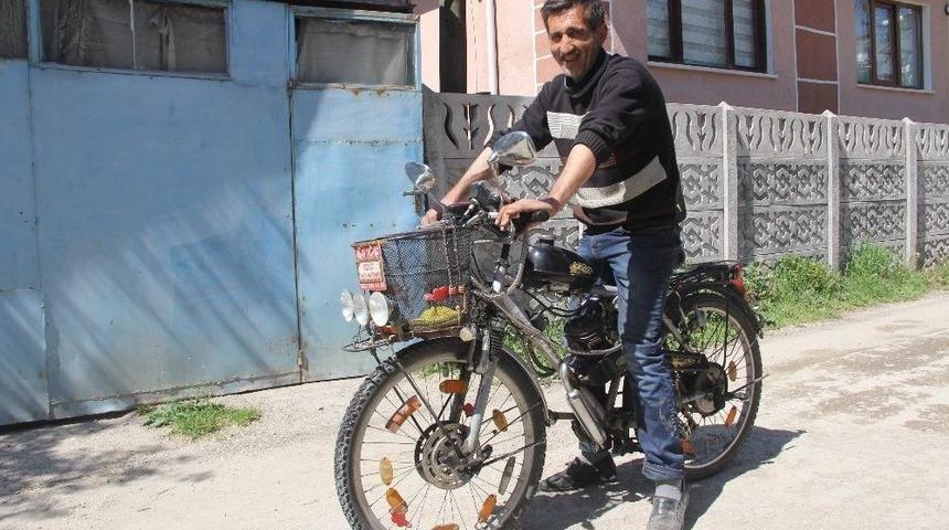 (&ouml;zel Haber) Bisikletini Motor Yaptı