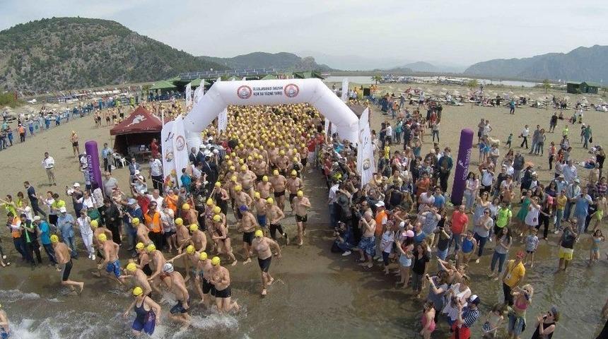 Dalyan&rsquo;da Sporcular Carettalarla Y&uuml;zd&uuml;