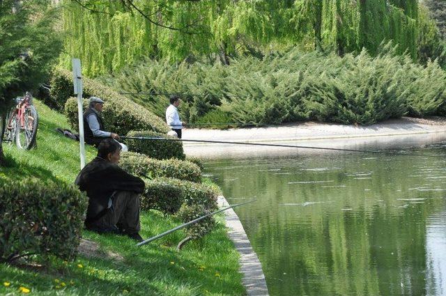 Havalar Isında Parklara Akın Başladı