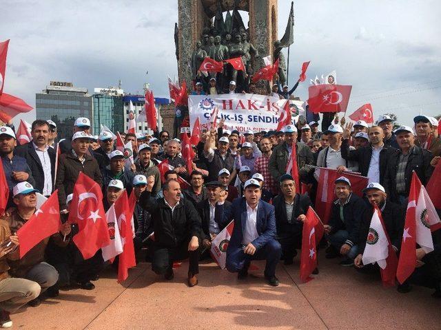 Hak-iş’ten Taksim’de Horonlu Kutlama