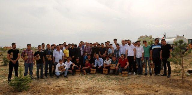 Selçuklu’da Sanayi Çalışanı Gençler Bin 71 Fidanı Toprakla Buluşturdu