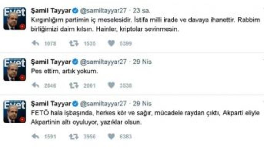 Tayyar&rsquo;dan "pes" A&ccedil;ıklaması