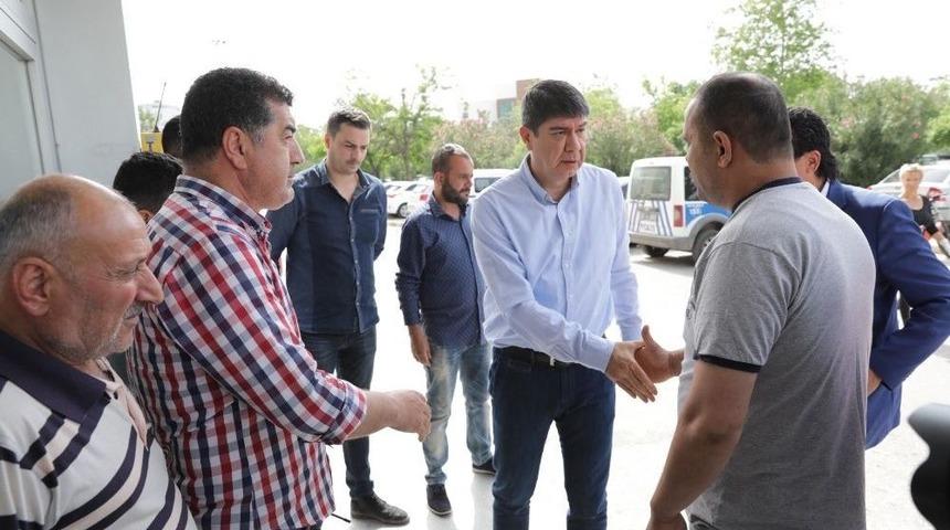 T&uuml;rel, Antalyaspor Taraftarlarını Hastanede Ziyaret Etti