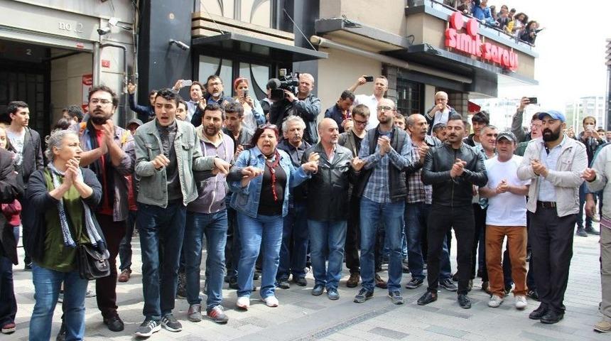 Talimhane Caddesi&rsquo;nden Taksim&rsquo;e Y&uuml;r&uuml;mek İsteyen Gruba M&uuml;dahale