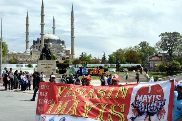 Edirne’De 1 Mayıs'a Halaylı, Roman Havalı Kutlama