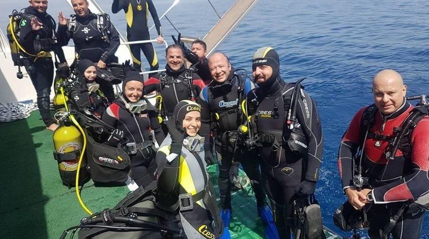 3 G&uuml;nl&uuml;k Tatilde Su Altı Meraklıların Tercihi Ayvalık Oldu