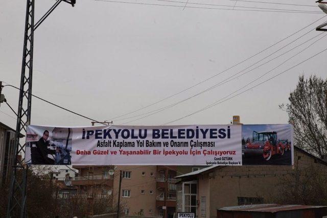 İpekyolu Belediyesi, Asfalt Çalışmaları Devam Ediyor