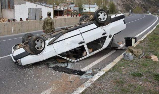 Takla Atan Araçtan Yara Almadan Kurtuldu