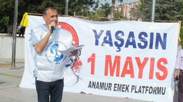 Anamur’da 1 Mayıs Coşkuyla Kutlandı