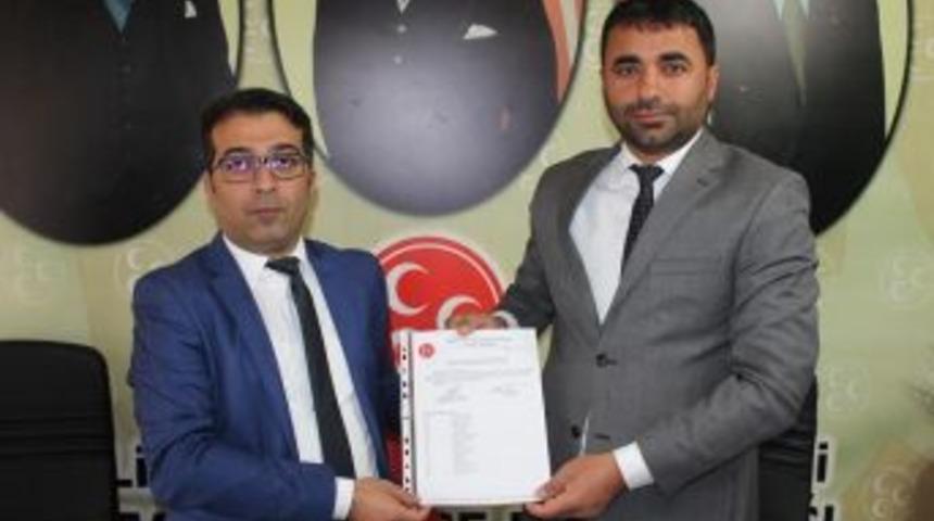 Mhp Battalgazi İl&ccedil;e Başkanı Mesut Samanlı Mazbatasını Aldı