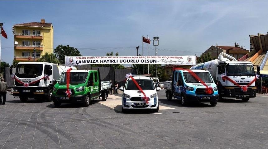 &Ccedil;an Belediyesi Ara&ccedil; Filosunu G&uuml;&ccedil;lendiriyor