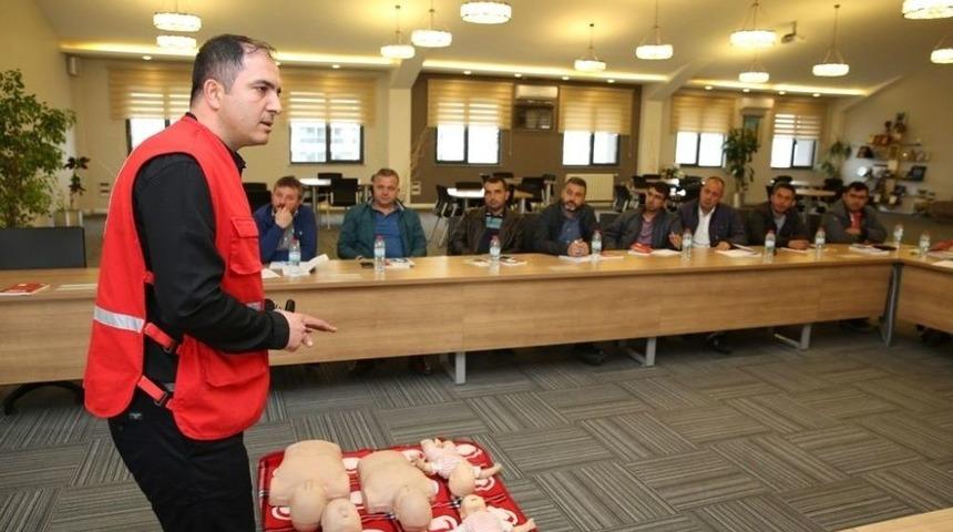 Melikgazi Belediyesi &Ccedil;alışanlarına İlk Yardım Eğitimi