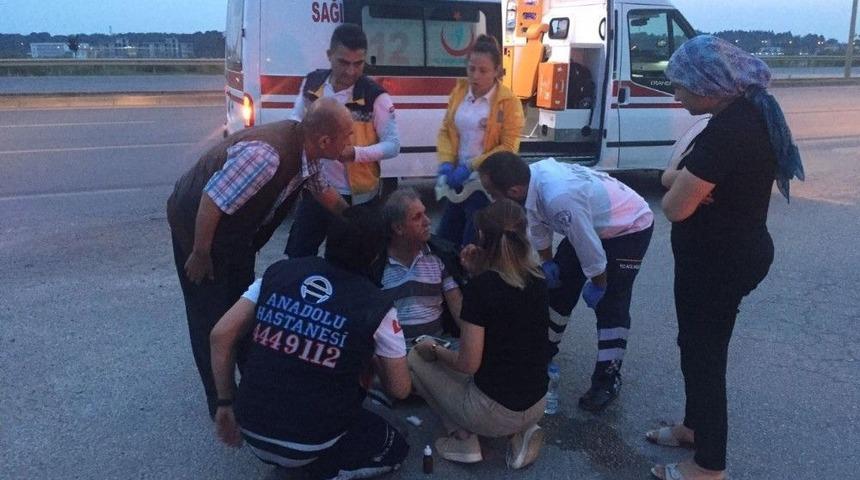 Manavgat&rsquo;ta Motosiklet Kazası: 1 Yaralı