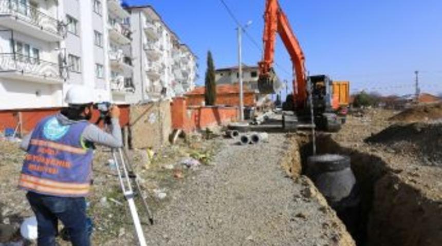 &Ccedil;ardak&rsquo;a 7 Bin 500 Metre Kanalizasyon Hattı