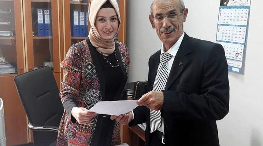Mhp İl&ccedil;e Başkanı Yılmaz &Ccedil;evik Mazbatasını Aldı