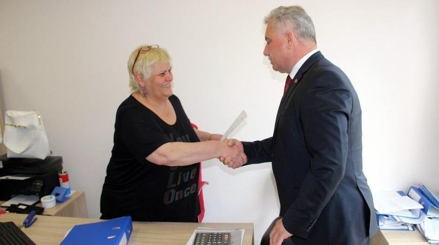 Mhp Kdz. Ereğli İl&ccedil;e Başkanı Demirt&uuml;rk Mazbatasını Aldı