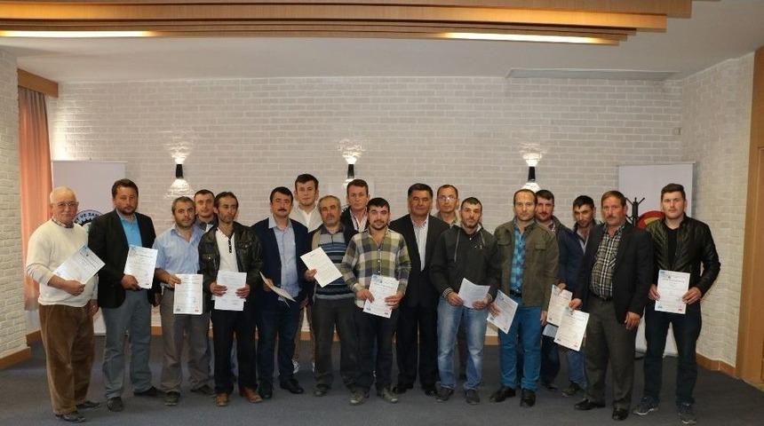 Ahşap Kalıp&ccedil;ılık Ustaları &lsquo;mesleki Yeterlilik&rsquo; Belgelerini Aldı.