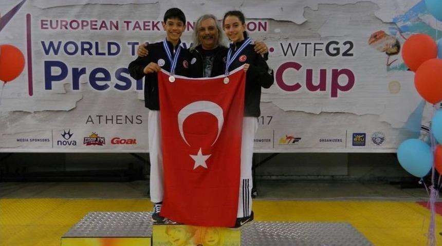 D&uuml;nyanın En Kalabalık Turnuvasına Katılan 2 Tekirdağlı Sporcudan B&uuml;y&uuml;k Başarı