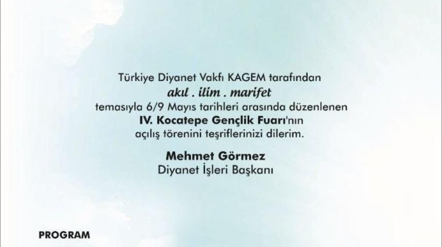 Kocatepe Gen&ccedil;lik Fuarı 6 Mayıs&rsquo;ta A&ccedil;ılıyor